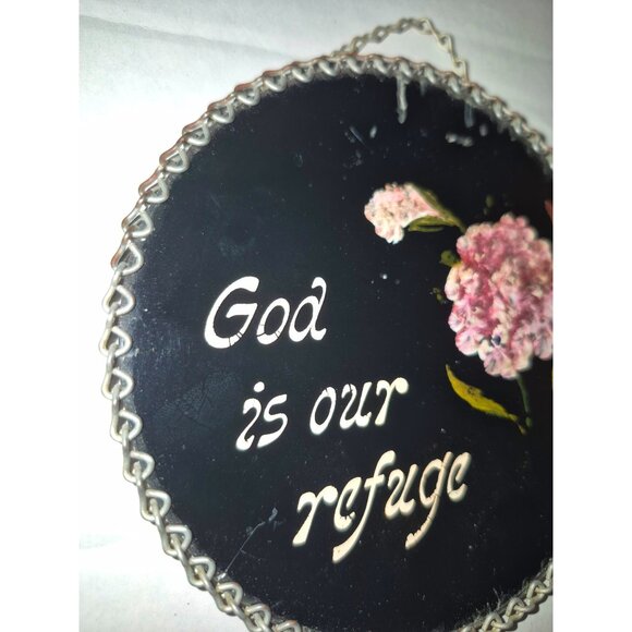 Hand-Painted Religious Wall Plaques With Bible Verses Floral Design - Picture 6 of 12